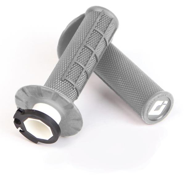 ODI Half Waffle MX Lock-On Grip Set Grey (Soft) For Husqvarna FE 501 2016-2025